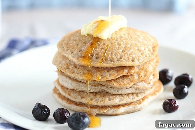 Oil-free buckwheat pancakes