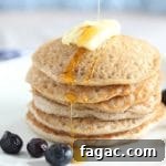 Oil-free buckwheat pancakes