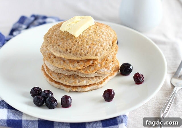 Low sugar buckwheat pancakes