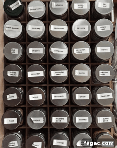 Organizing Your Space Creatively: Home Decluttering as Art 4 Elana Spice Drawer