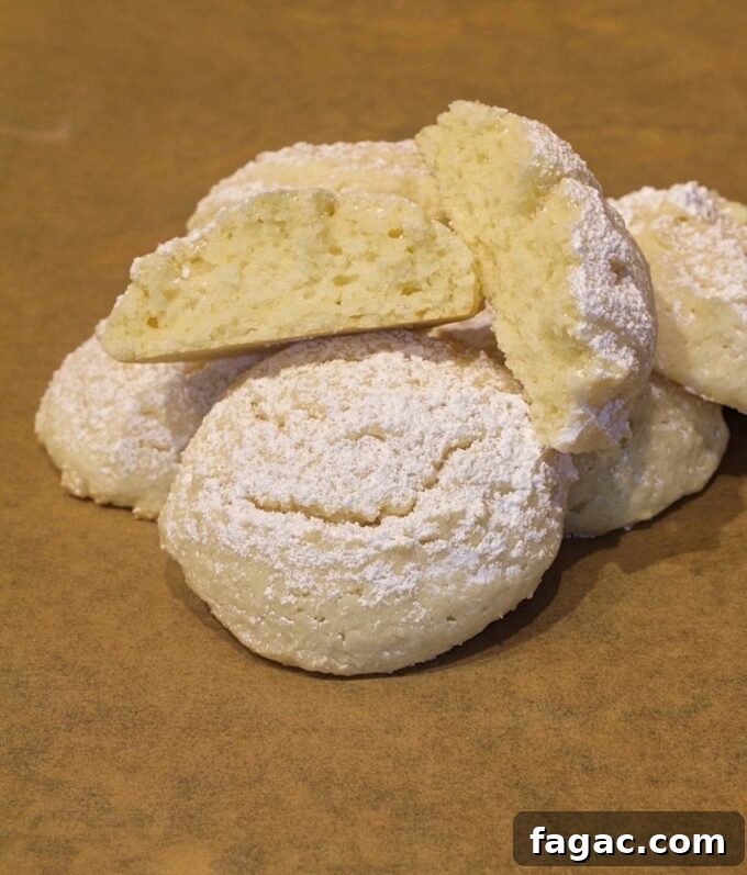 Butter Cream Cheese Almond Cookies.