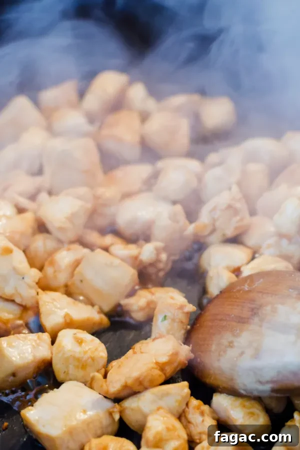 Hibachi Chicken and Vegetables: Japanese Steakhouse-Style Recipe 4 cooked chicken in soy sauce