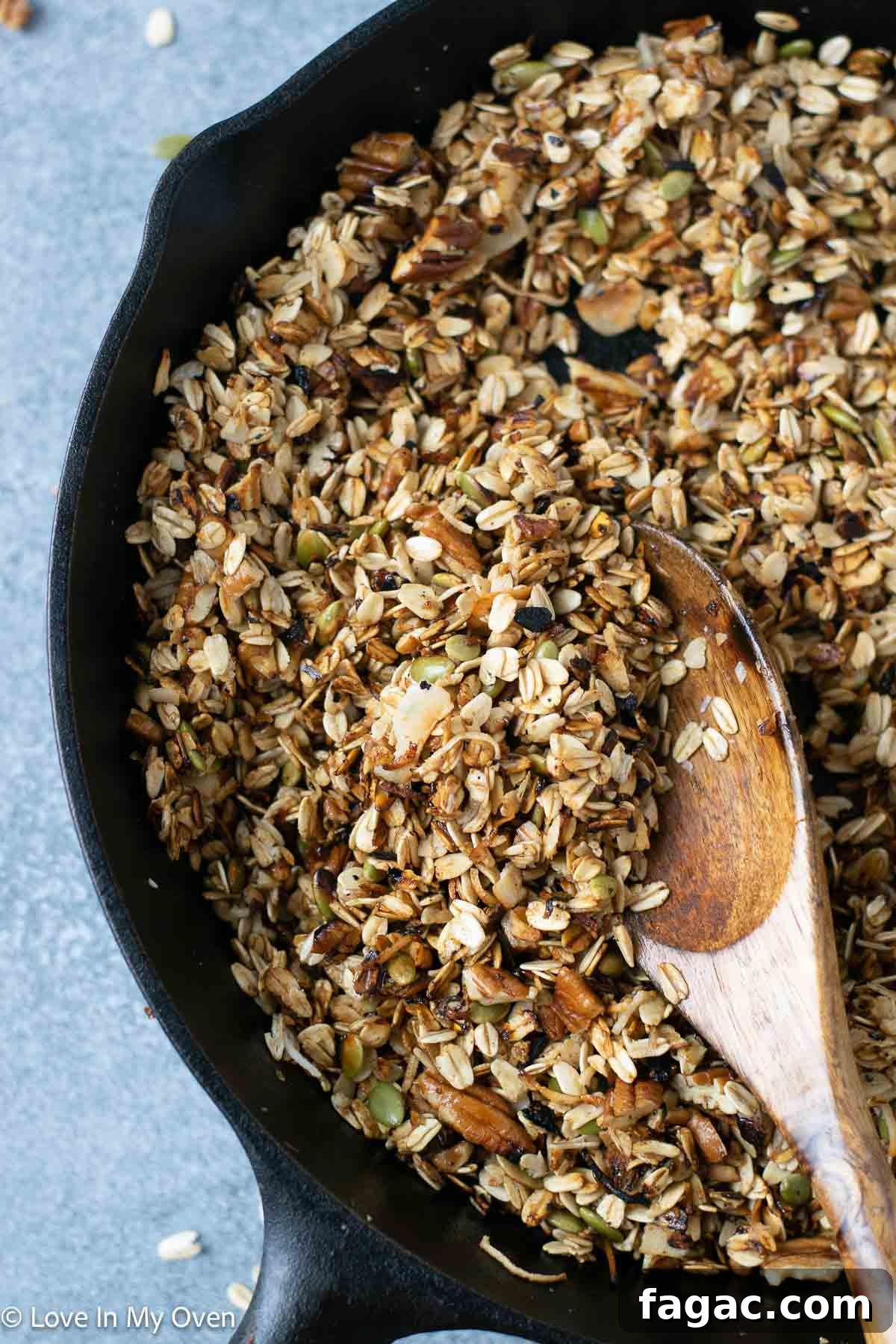 Crunchy Stovetop Granola Recipe — Quick No-Bake Breakfast Mix 4 img 25724 3