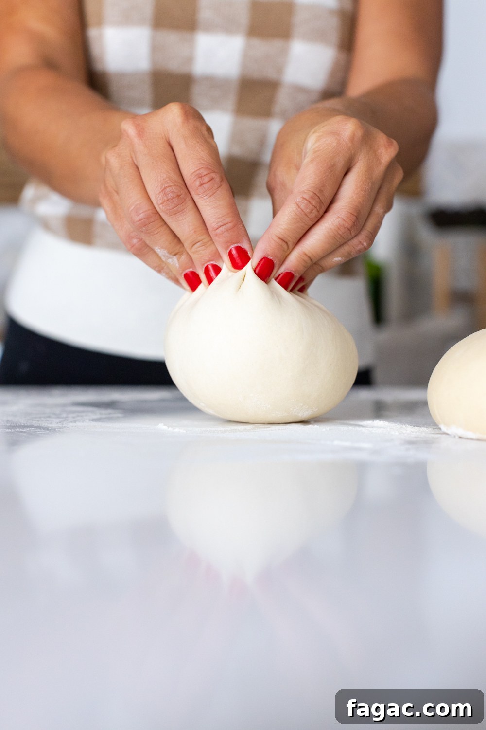 30-Minute Homemade Pizza Dough Recipe for Crispy Crust 18 pinching pizza dough to seal
