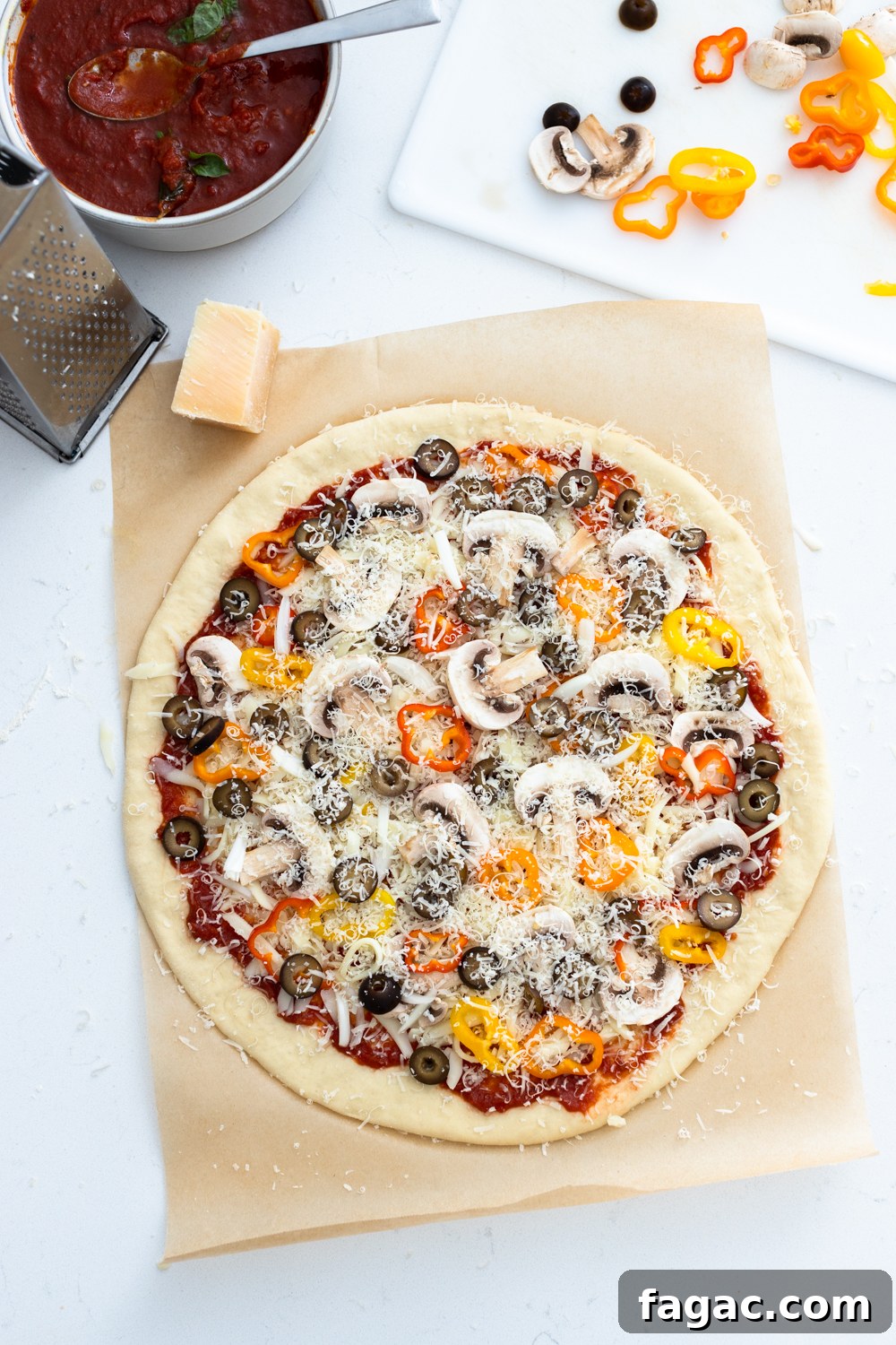 30-Minute Homemade Pizza Dough Recipe for Crispy Crust 26 Quick and Easy Pizza Dough Veggie Supreme Pizza