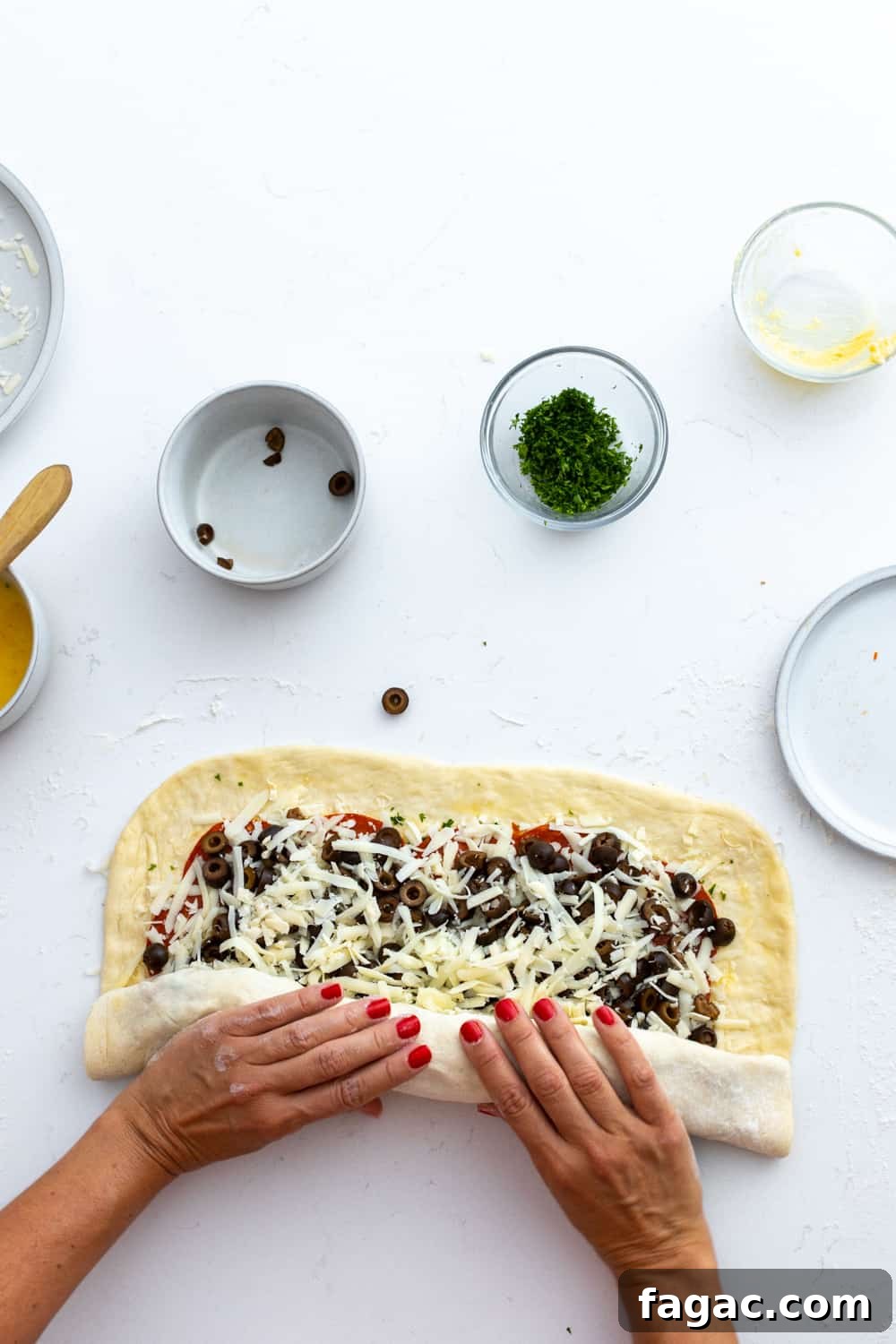 30-Minute Homemade Pizza Dough Recipe for Crispy Crust 27 Pepperoni Black Olive Stromboli roll