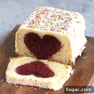 This Heart Surprise Cake recipe is perfect for Valentine's Day