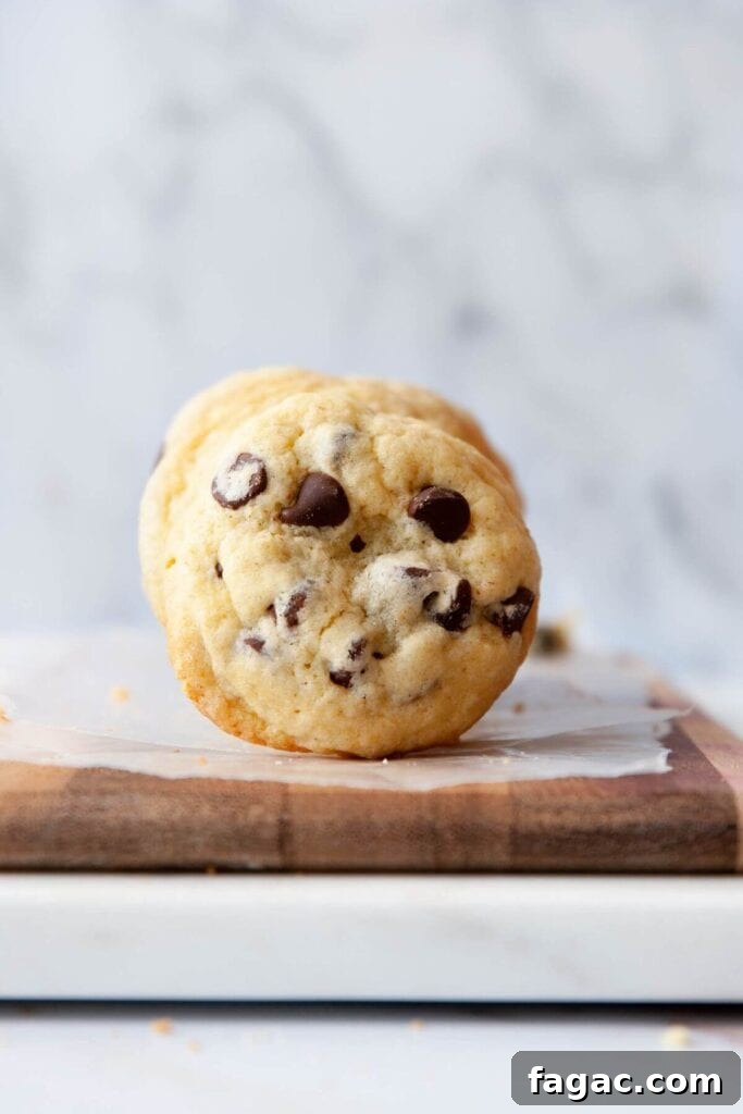 thick chocolate chip cookie without brown sugar