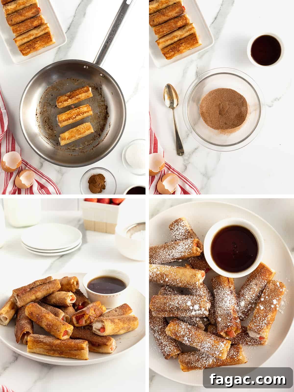 Strawberry Cream Cheese French Toast Roll-Ups Recipe 9 Strawberry Cream Cheese French Toast Roll Ups by The BakerMama