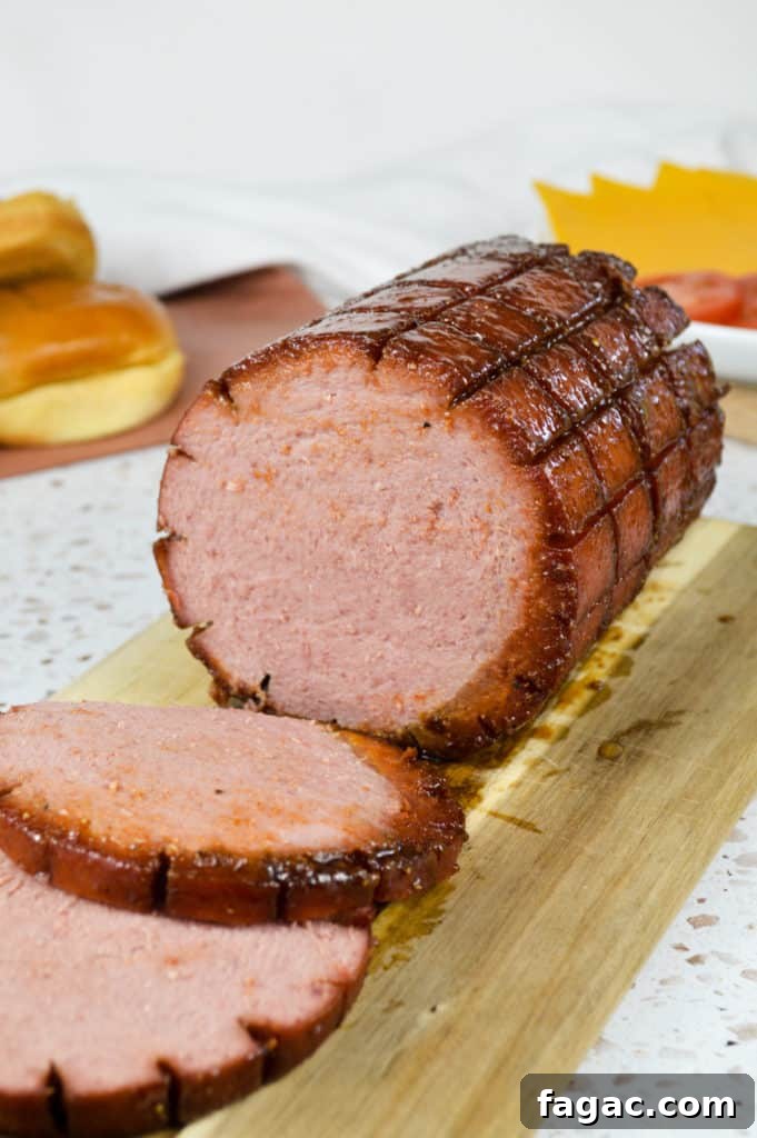 Smoked Bologna with Spicy Hot Honey Glaze 9 img 30319 12