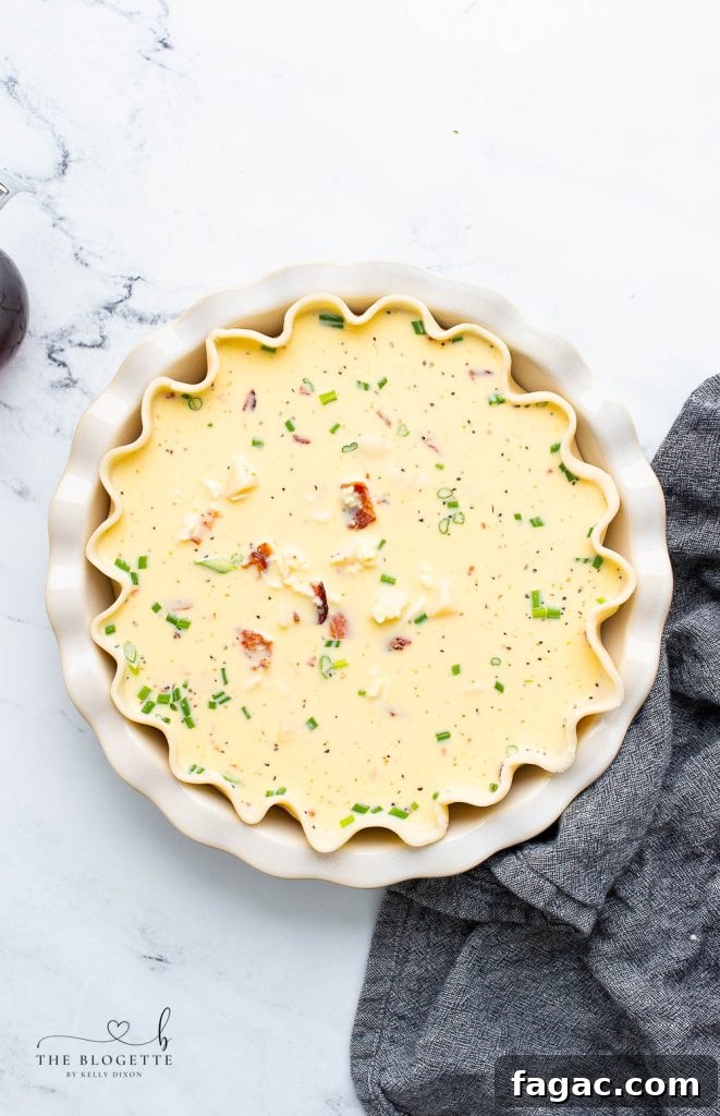 Eggs and potatoes in a pie dish