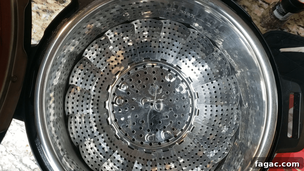 Crispy Red Potato Bake in the Instant Pot: Tender Inside, Golden Top 4 steamer basket in the instant pot