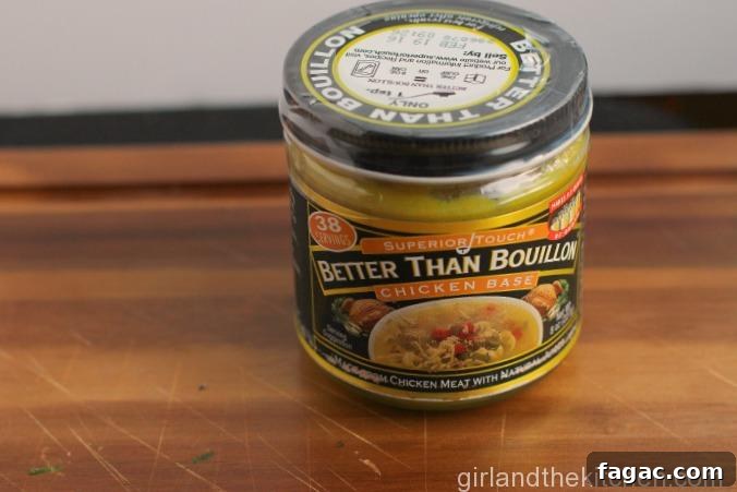 chicken base in a jar