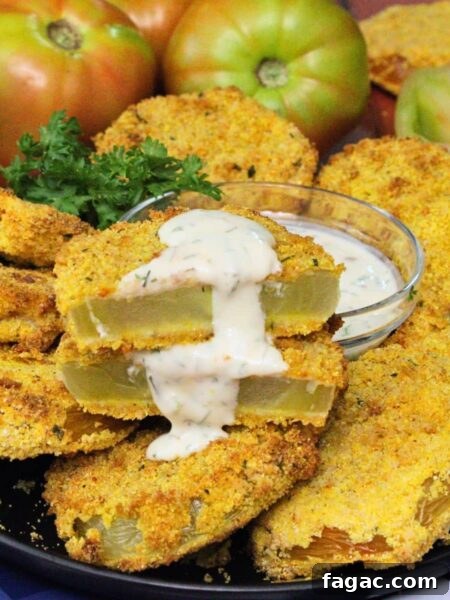 air fryer fried green tomatoes recipe dinners done quick featured image