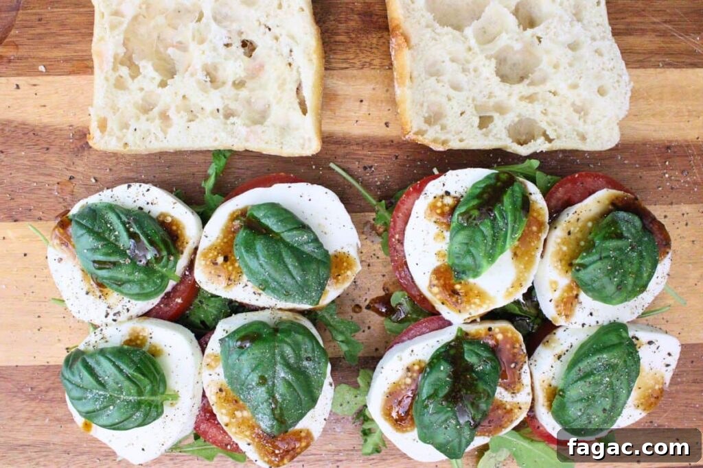 sprinkle with salt and pepper then drizzle balsamic vinaigrette
