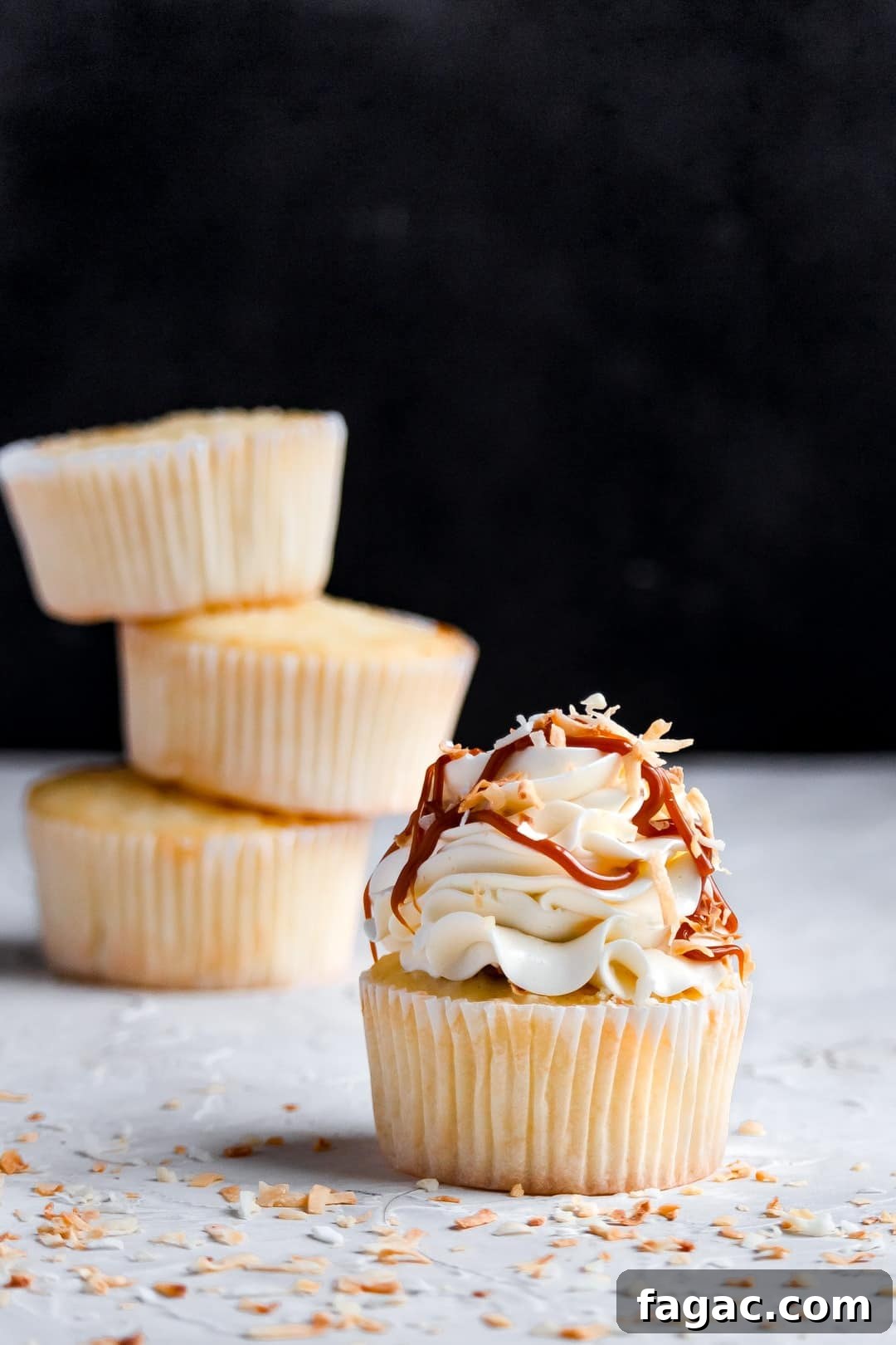 Coconut Dulce de Leche Cupcakes with Creamy Caramel Frosting 3 Coconut Dulche De Leche Cupcakes