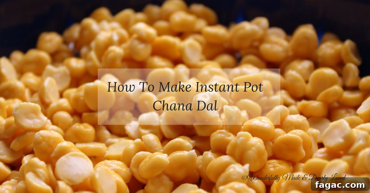 How to make instant pot chana dal