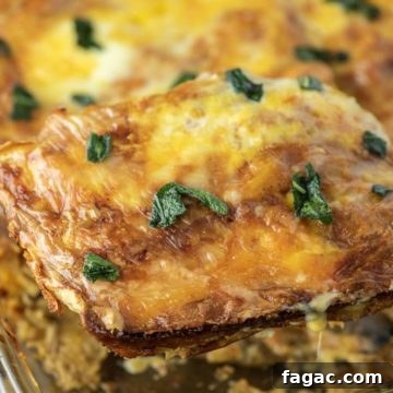 turkey enchiladas being lifted out of glass pan