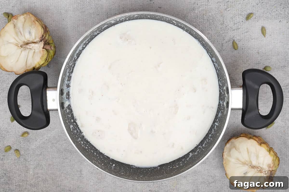 Ready custard apple basundi.