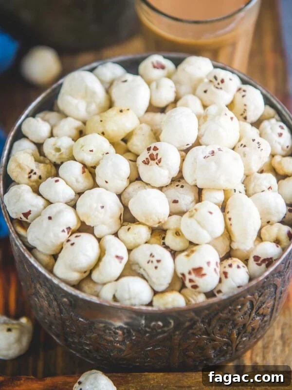 Roasted Makhana is an instant snack that can be served any time of the day whenever hunger strikes. Here is how to make these at home (vegetarian, gluten-free).