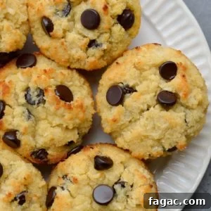 Coconut Flour Muffins: Moist, Low-Carb Recipe for Beginners 15 These are the Best Coconut Flour Muffins, they are soft, fluffy and perfectly buttery! These keto-friendly muffins are packed with chocolate chips and contain less than 5 net carbs each!