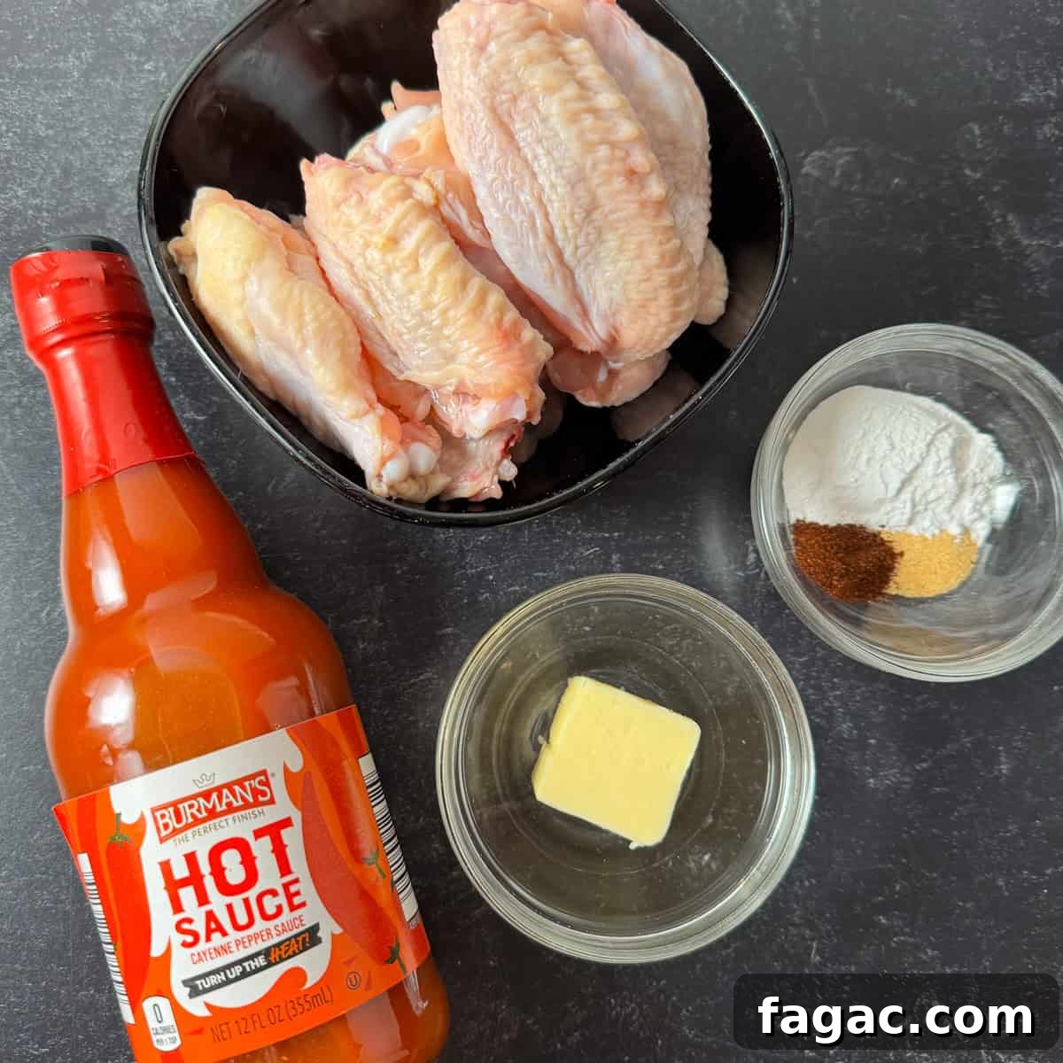 Crispy Air Fryer Buffalo Wings Recipe for Game Day 3 air fryer buffalo wings ingredients