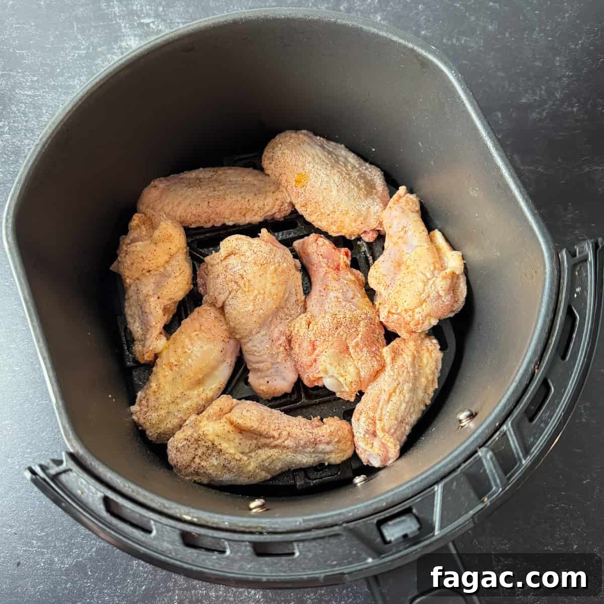 Crispy Air Fryer Buffalo Wings Recipe for Game Day 5 chicken wings in air fryer