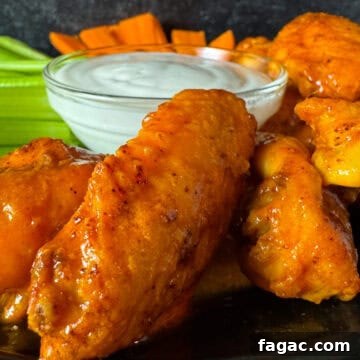 Crispy Air Fryer Buffalo Wings Recipe for Game Day 8 air fryer buffalo wings