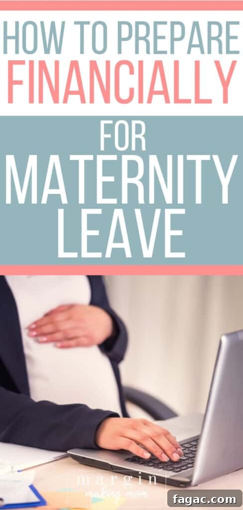 Planning Your Finances for Maternity Leave: A Practical Guide 3 pregnant woman in a business suit jacket typing at a laptop