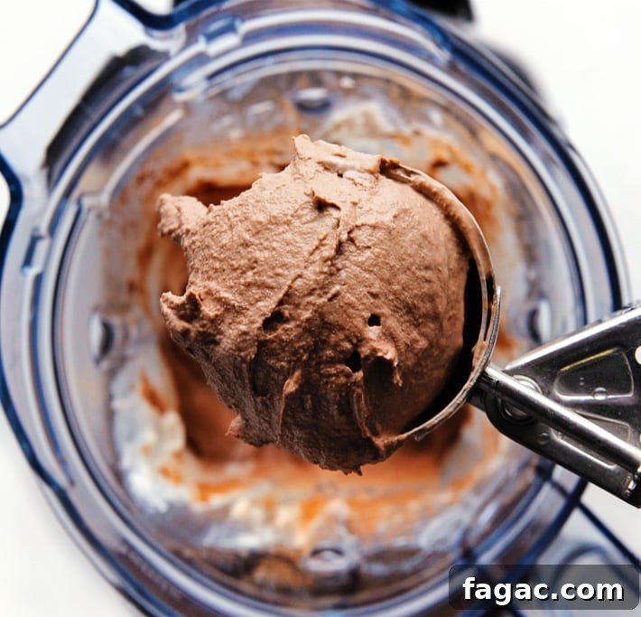 Chocolate Keto Ice Cream Recipe Chocolate Keto Ice Cream Recipe in a vitamix blender