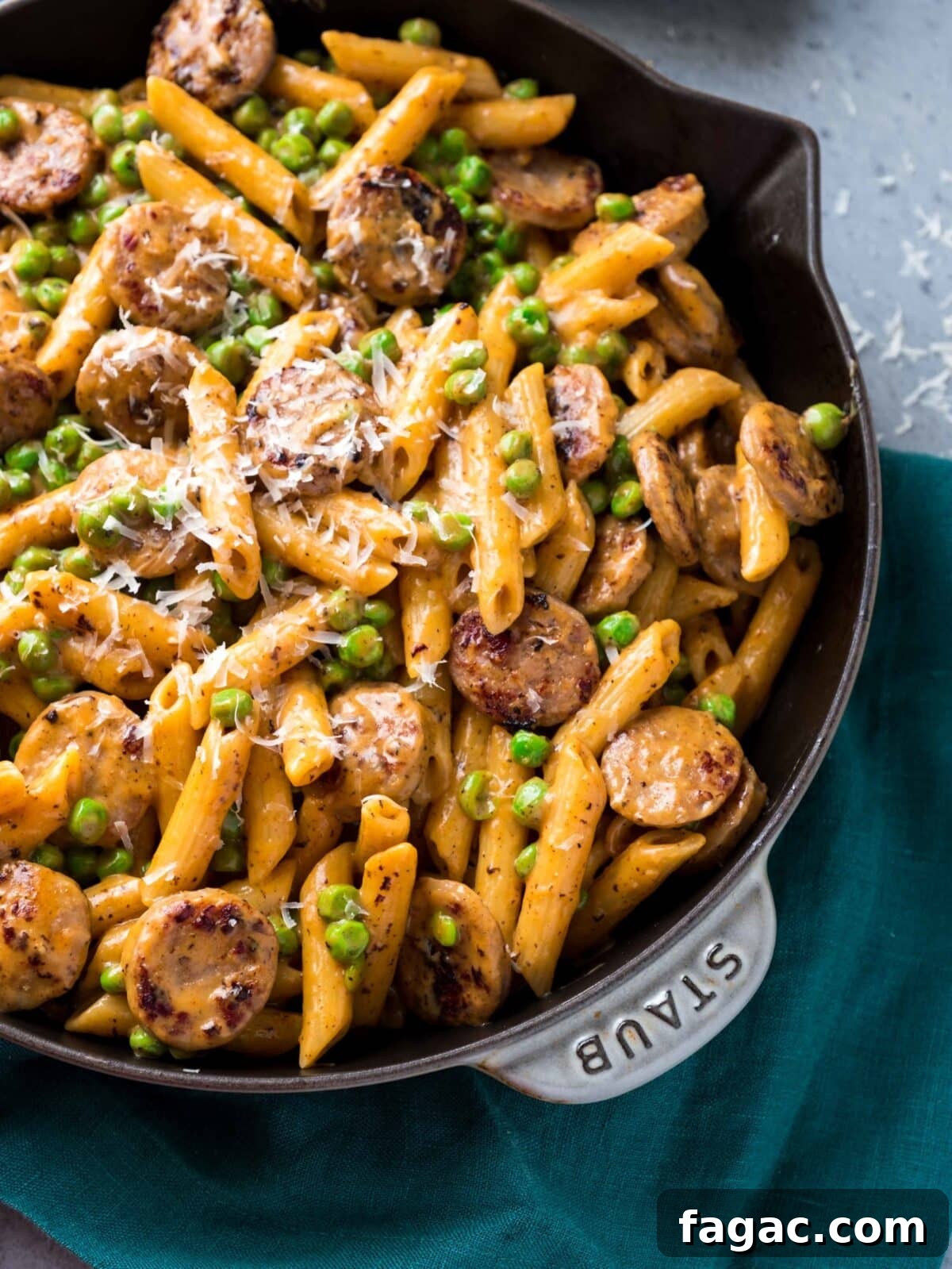 Creamy Bratwurst Pasta