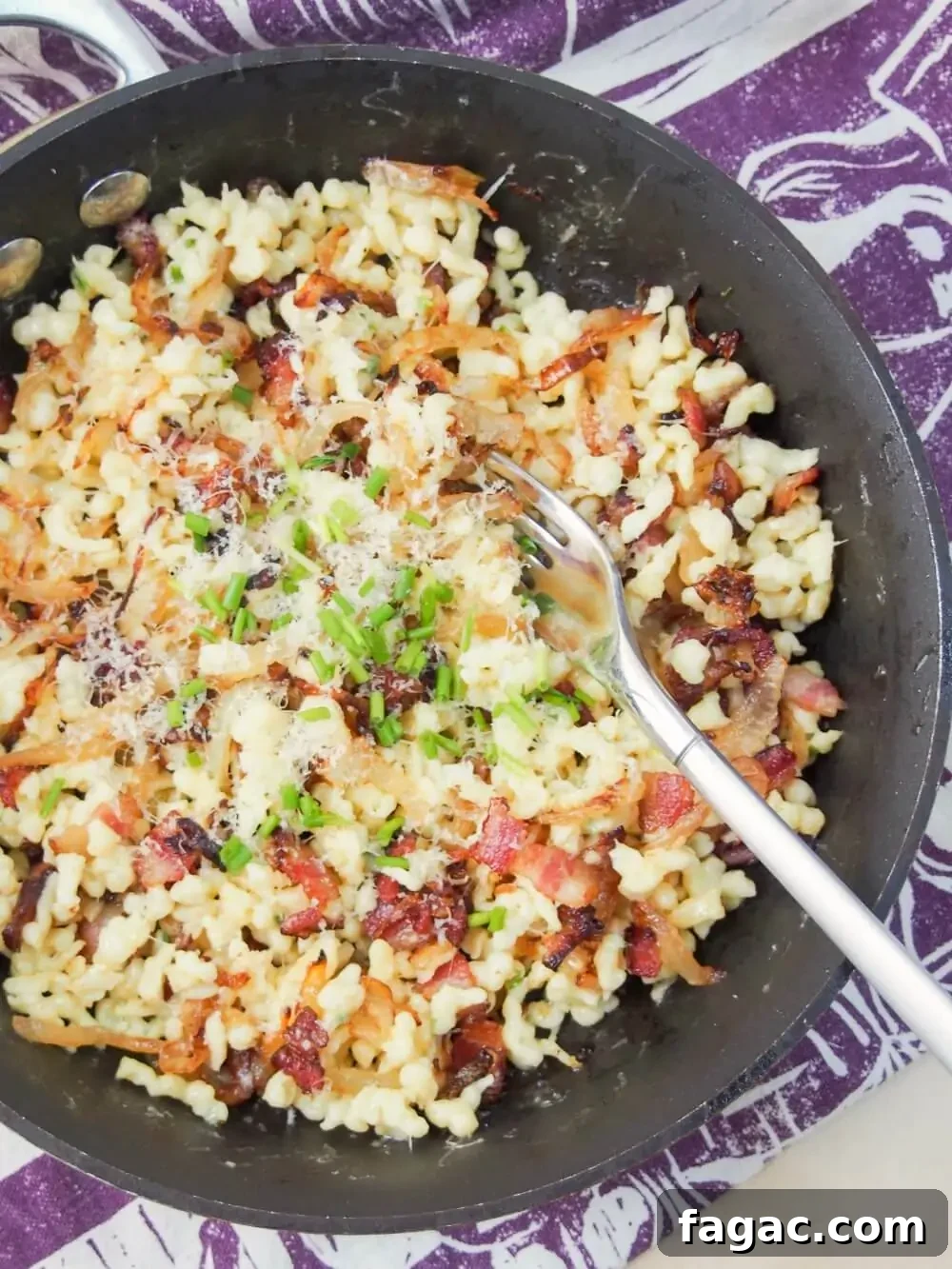 Spätzle with Bacon and Onion