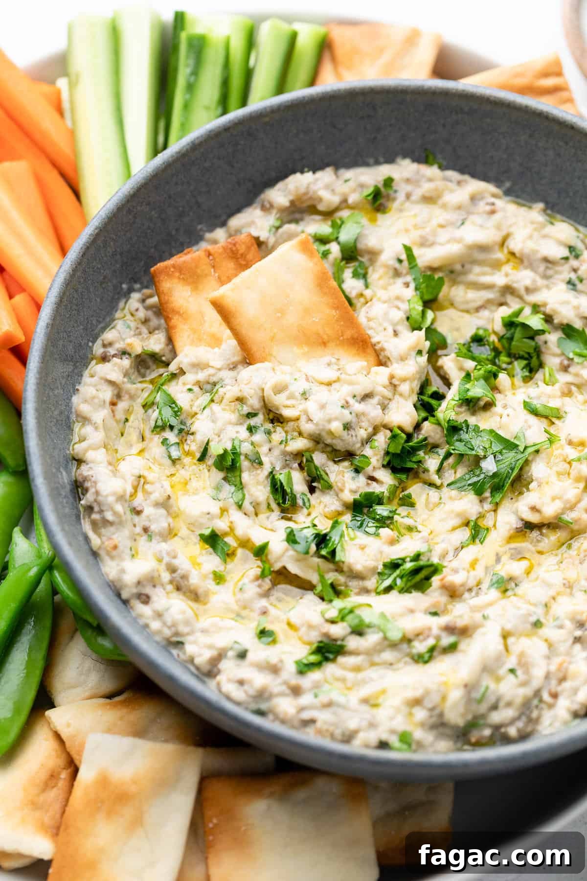 Smoky Roasted Eggplant Dip Recipe for Parties and Dips 7 whipped eggplant dip
