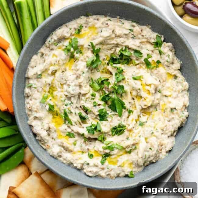 whipped eggplant dip