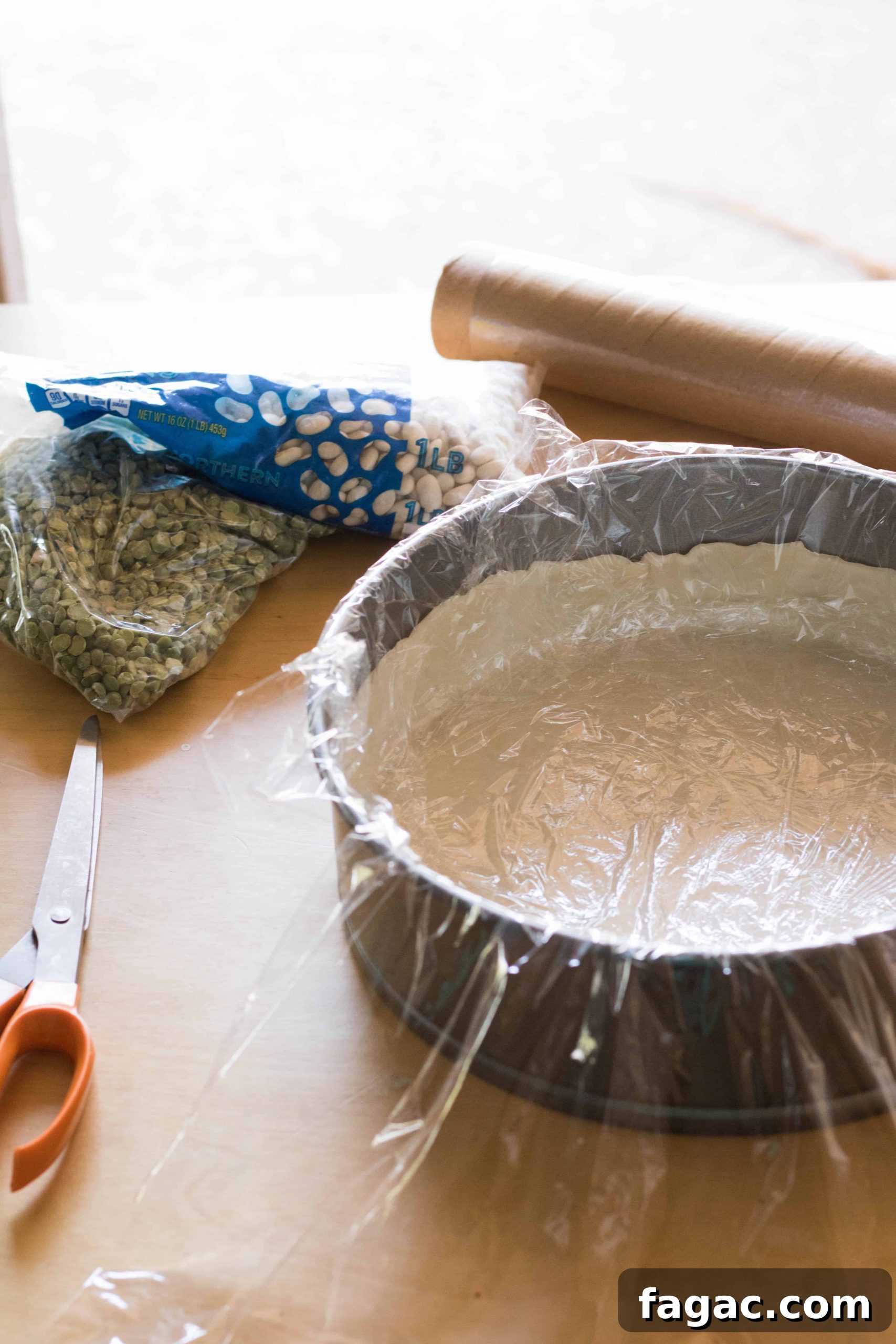 4 Secrets to Perfect Pie and Tart Shells Every Time 6 lining the pie crust before baking