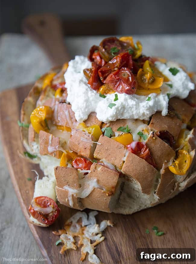 Tomato Ricotta Pull-Apart Bread Recipe for Sharing 6 Roasted Tomato & Ricotta Pull Apart Bread | The Little Epicurean