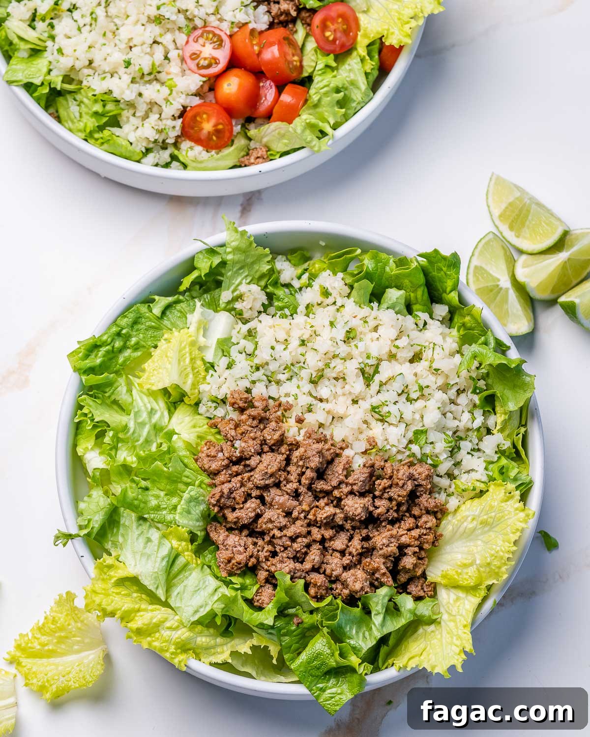 Taco Salad with Cilantro-Lime Cauliflower Rice Bowl 6 img 48260 5