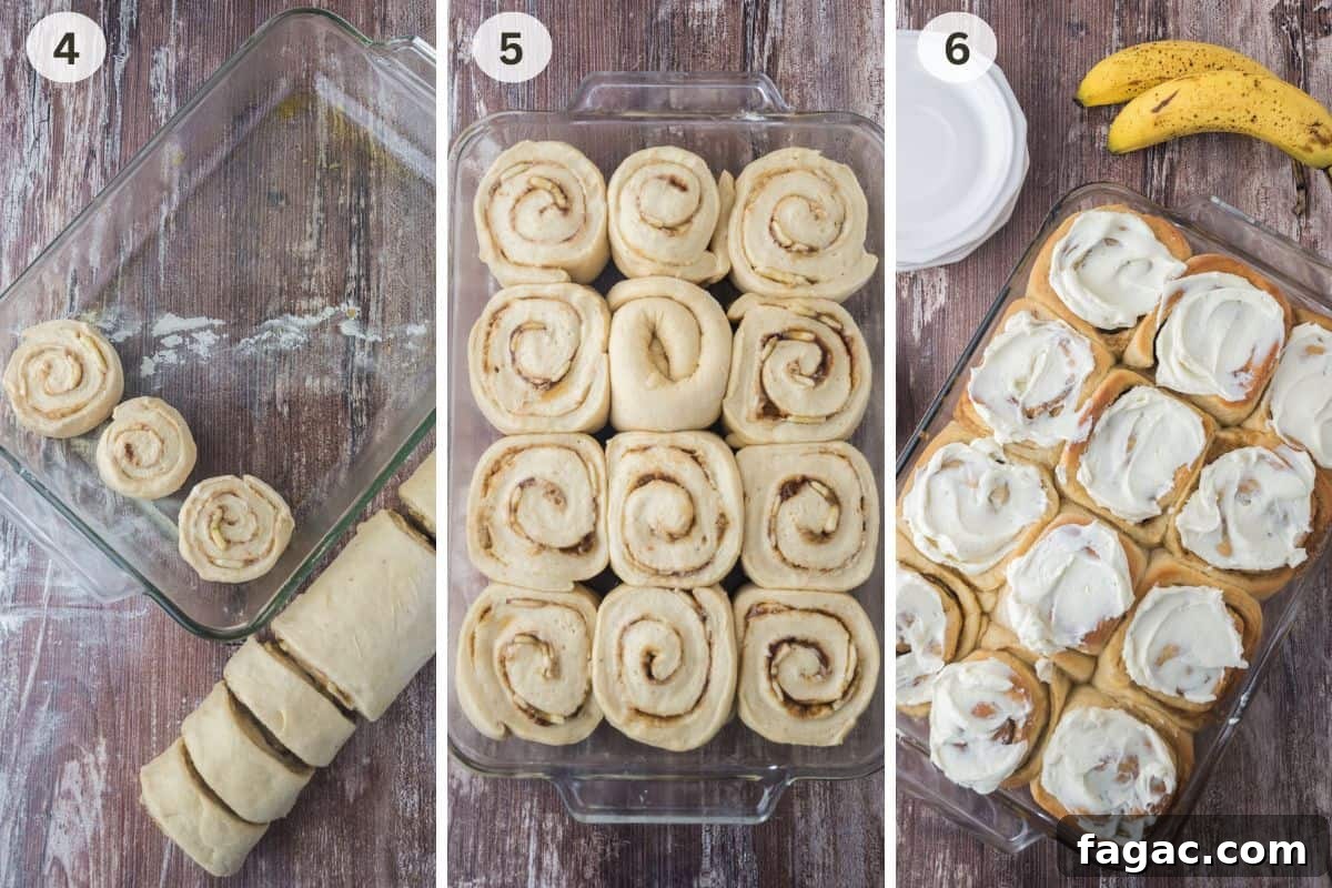 Photo collage of recipe steps 4 through 6.