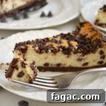 Foolproof Chocolate Chip Cheesecake bite
