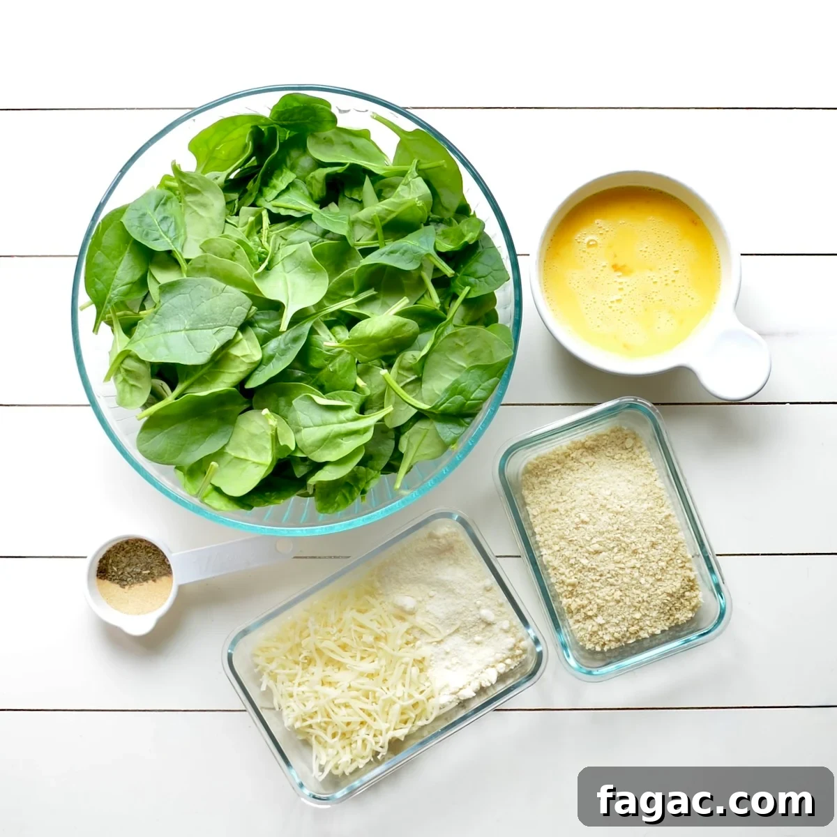 Spinach Balls Recipe with WW Points and Nutrition Info 3 Ingredients for making spinach balls
