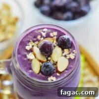 Blueberry Almond Oatmeal Smoothies