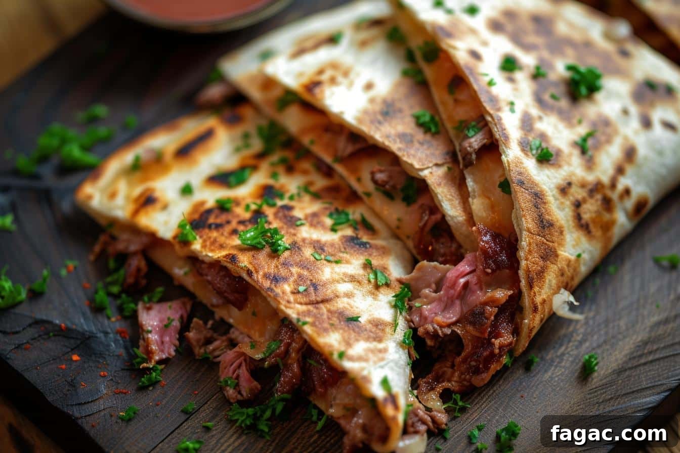 Smoked Corned Beef Quesadillas Recipe: Crispy Melted Cheese Wraps 4 smoking corned beef quesadillas