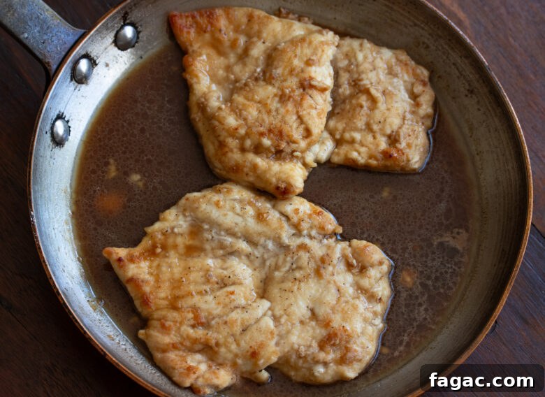chicken cooked and marsala added 