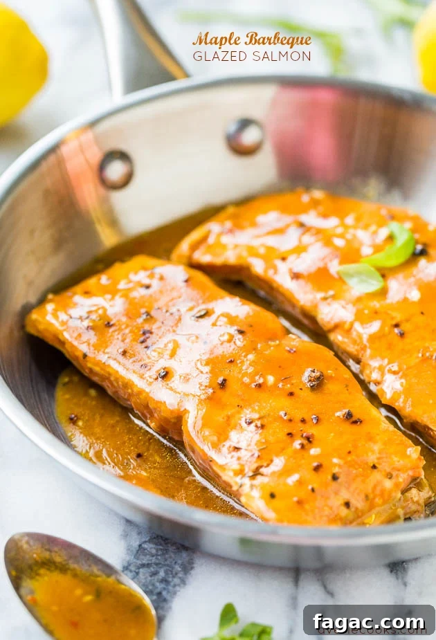 Maple Barbeque-Glazed Salmon