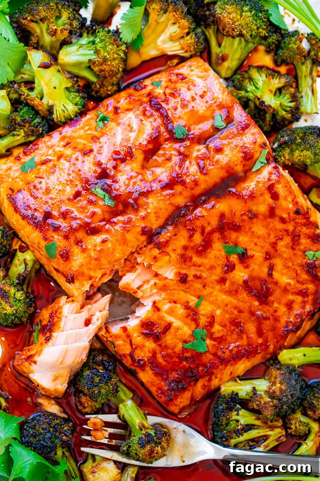 Sheet Pan Asian Salmon and Broccoli