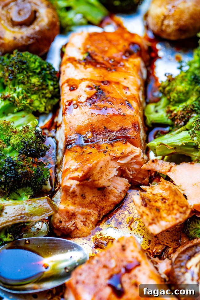 Sheet Pan Balsamic Vinegar Salmon and Vegetables