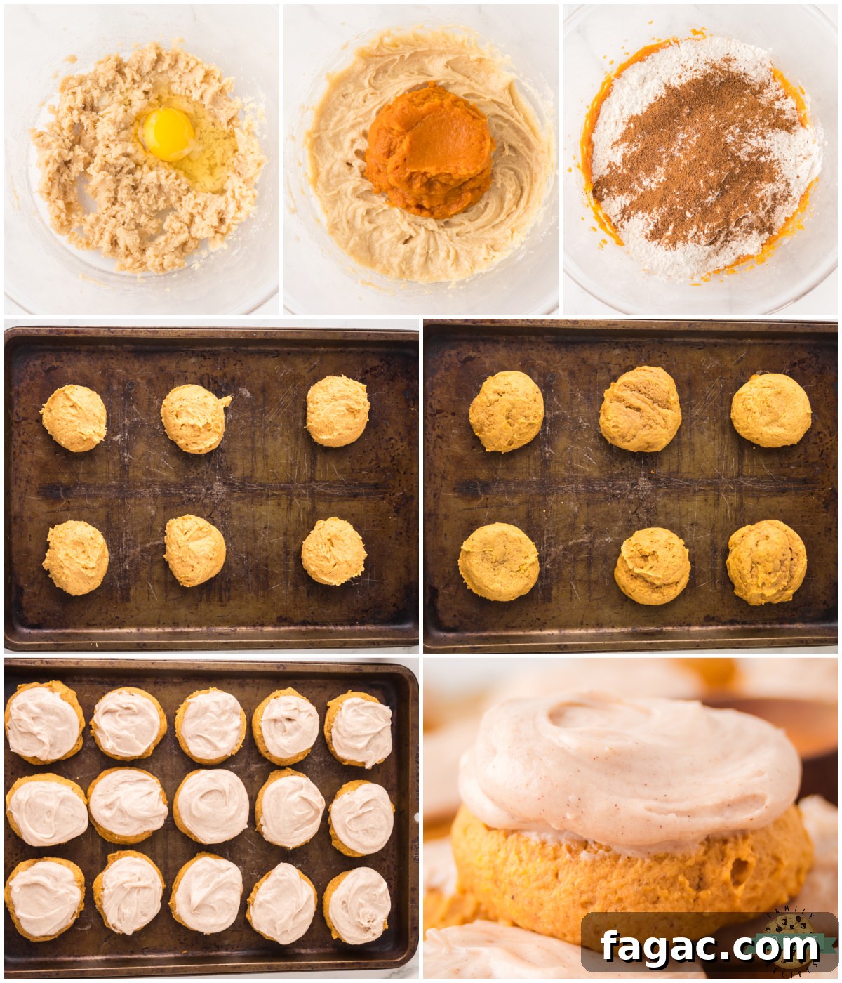 Frosted Pumpkin Cookies Recipe with Cream Cheese Icing 3 how to make spiced cream cheese frosted pumpkin cookies