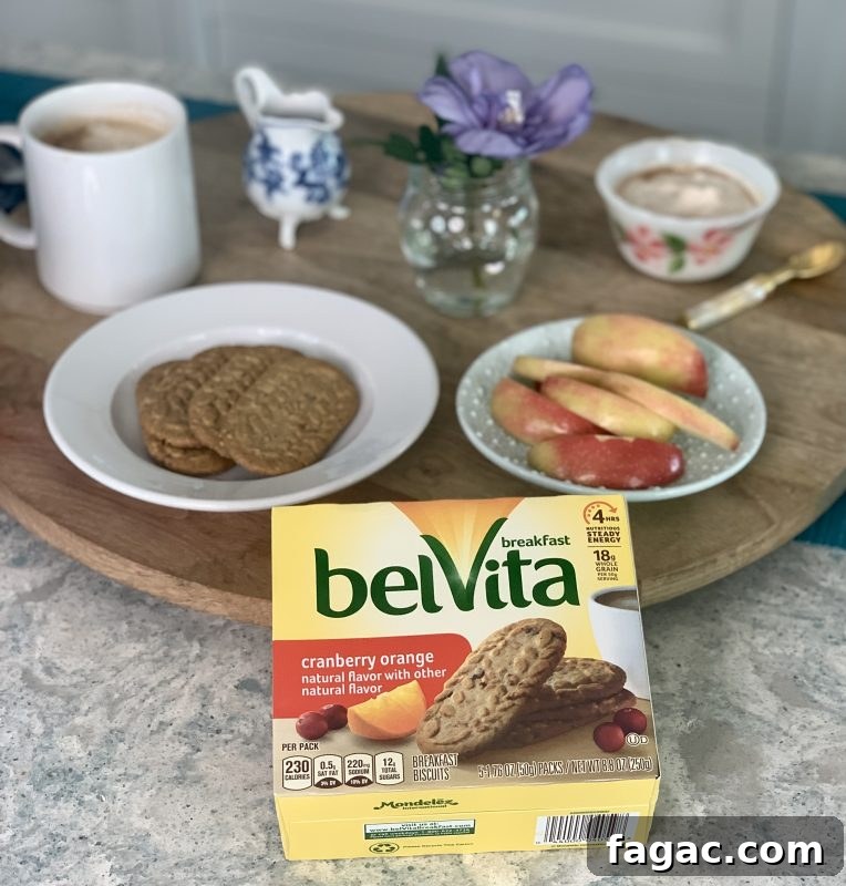 Dip-It-Sip-It Cranberry Orange belVita Breakfast Board via lizshealthytable.com #breakfast