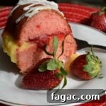 Strawberry Boston Cream Pie Cake Recipe for Layered Desserts 2 Strawberry Boston Cream Cake on white plate from www.ApronFreeCooking.com