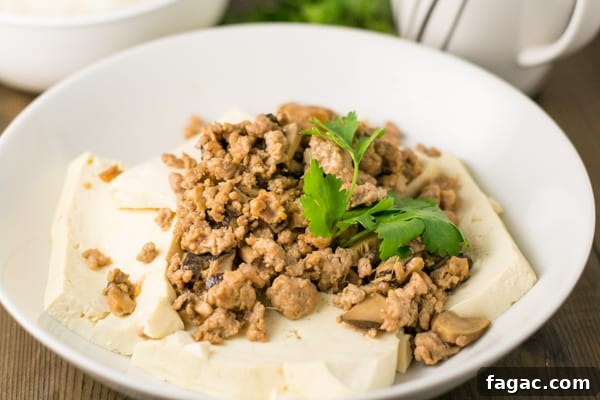Steamed Pork with Tofu and Shiitake Mushrooms Recipe 3 Steamed Tofu with Pork and Mushrooms